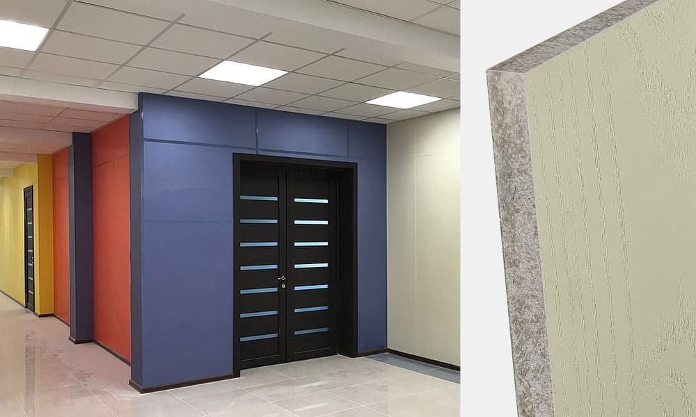 ЭСКАПЛАТ™ ГВЛВ С ПОКРЫТИЕМ ПЛАСТИК HPL: ТРУДНОГОРЮЧАЯ ВЛАГОСТОЙКАЯ СТЕНОВАЯ ПАНЕЛЬ