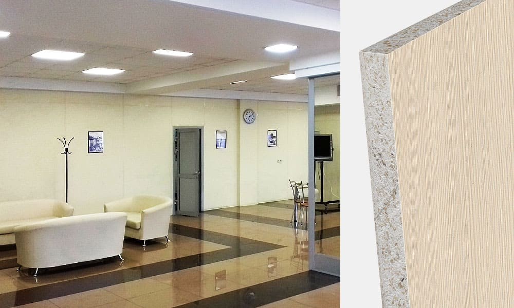 ЭСКАПЛАТ™ СМЛ С ХИМСТОЙКИМ ПОКРЫТИЕМ ПЛЕНКОЙ ПВХ: ТРУДНОГОРЮЧАЯ СТЕНОВАЯ ПАНЕЛЬ